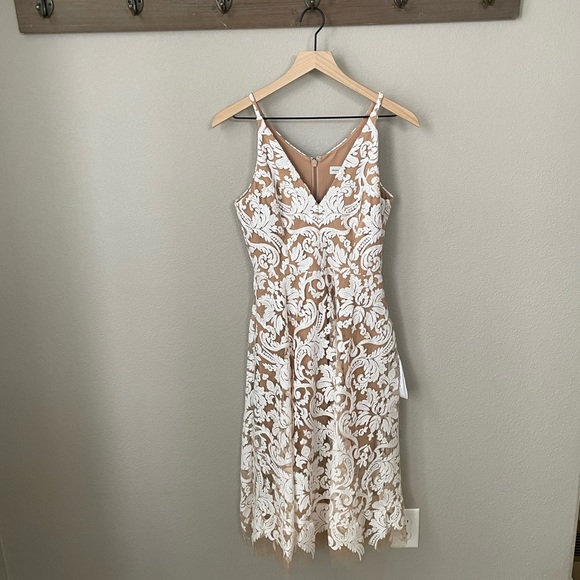 Dress the Population Blair Floral Lace Dress. - Picture 5 of 17